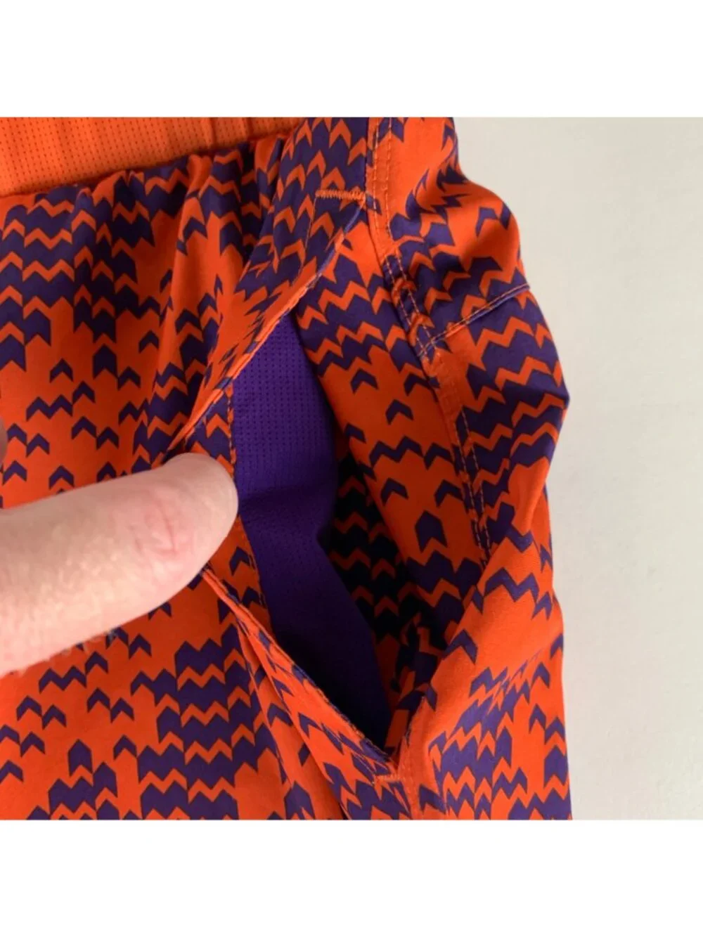 Fabletics Purple Orange Athletic Shorts Mens Large